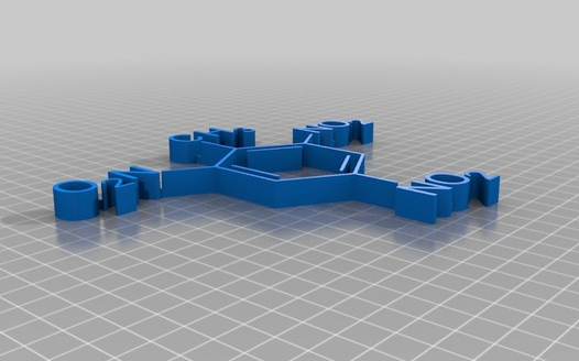 三硝基甲苯化学式3D打印模型