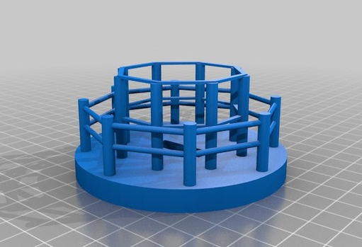 六角形底座灯塔3D打印模型