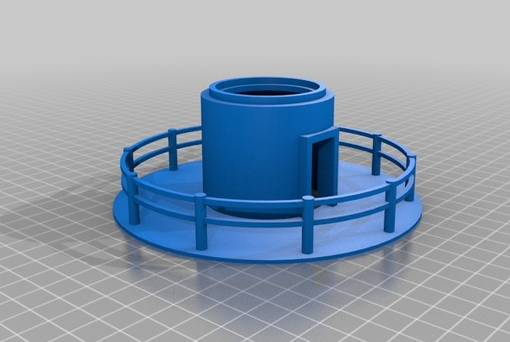 六角形底座灯塔3D打印模型