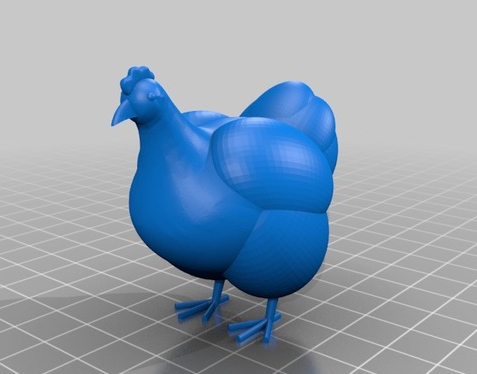 鸡妈妈3D打印模型