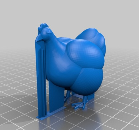 鸡妈妈3D打印模型