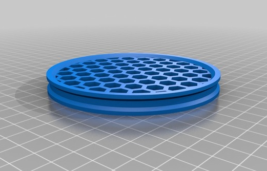 六边形蜂窝状杯垫3D打印模型