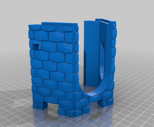 芭比娃娃王子城堡安装部件3D打印模型