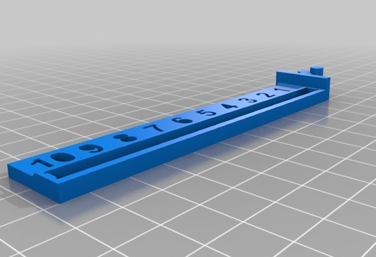 数值刻度3D打印模型