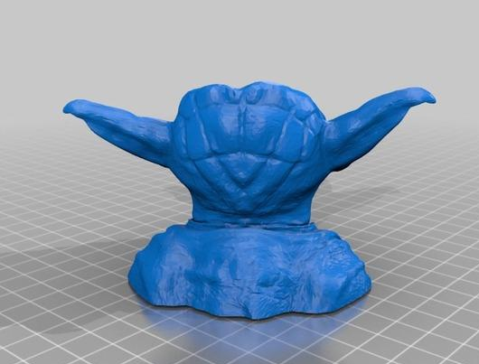 星球大战 尤达花盆3D打印模型
