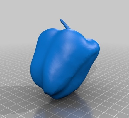 黄色甜椒3D打印模型