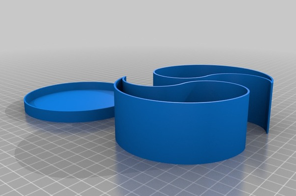 太极药丸盒 3D打印模型