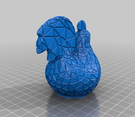 鸡3D打印模型