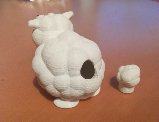 圆球小绵羊3D打印模型