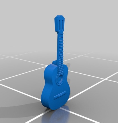 西班牙吉他 3D打印模型