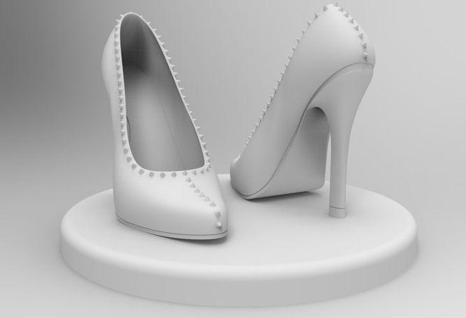 高跟鞋3D打印模型