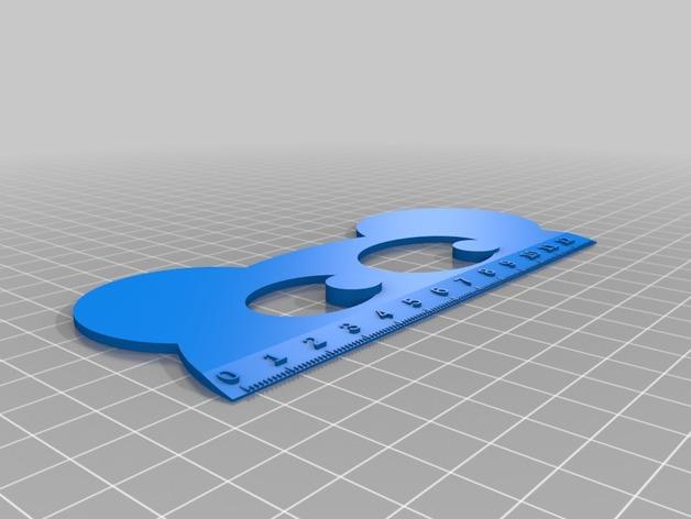 小恶魔尺子3D打印模型