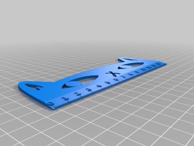 小恶魔尺子3D打印模型