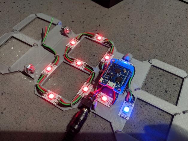 LED钟3D打印模型