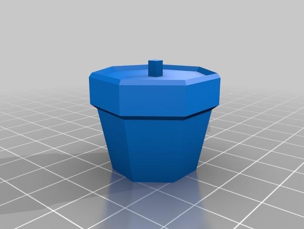 微笑仙人掌3D打印模型