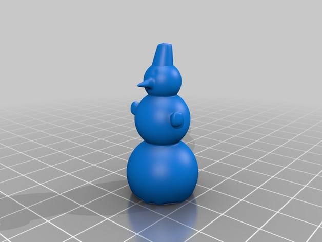 雪人3D打印模型