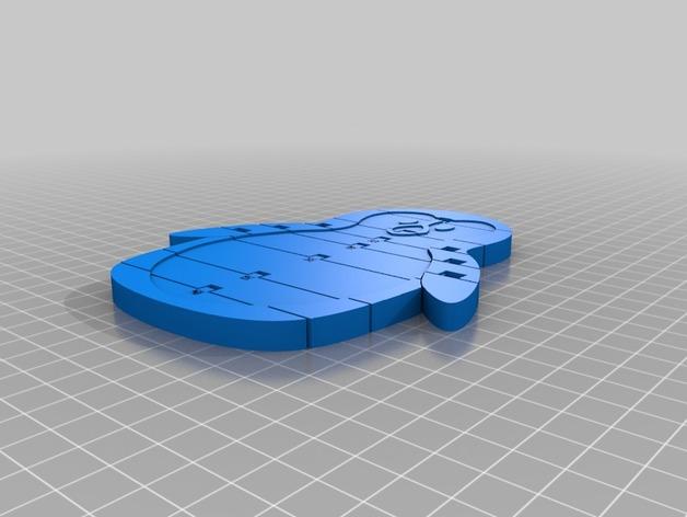 卡通企鹅3D打印模型
