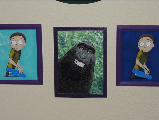 《自拍的猩猩》壁画3D打印模型