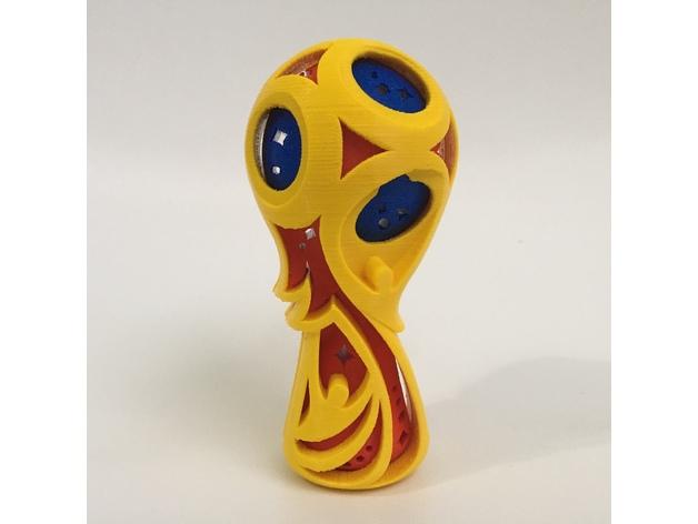2018年世界杯正式会徽3D打印模型