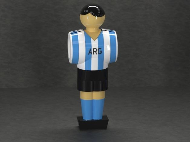 世界杯桌上足球角色3D打印模型