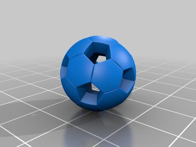 足球项链3D打印模型