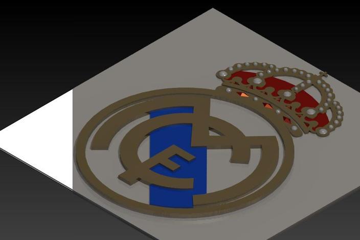 皇家马德里徽章3D打印模型