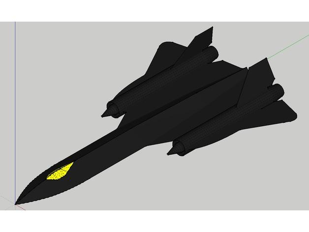 SR-71侦察机3D打印模型