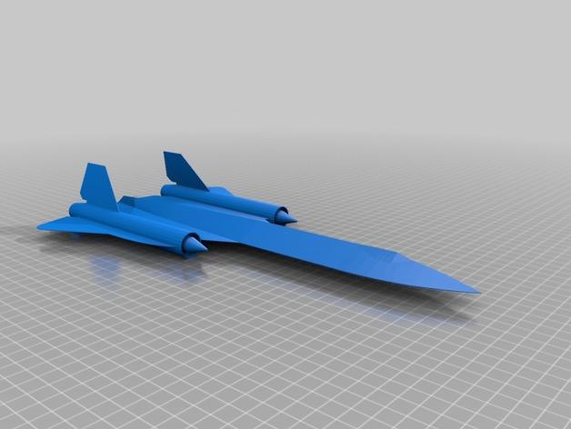SR-71侦察机3D打印模型