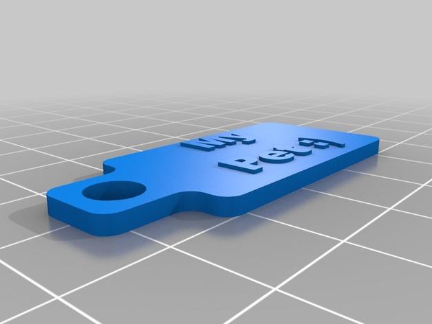 宠物铭牌3D打印模型