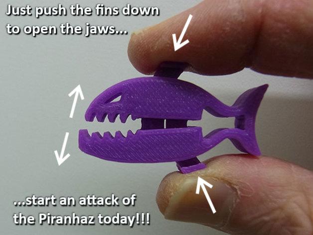 鲨鱼夹子3D打印模型