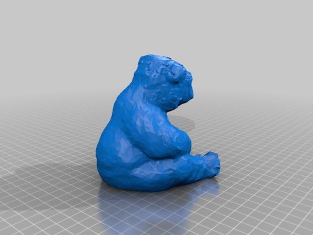 白熊3D打印模型