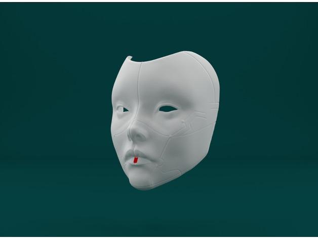 机器人面具3D打印模型