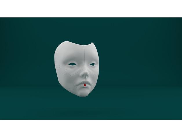 机器人面具3D打印模型