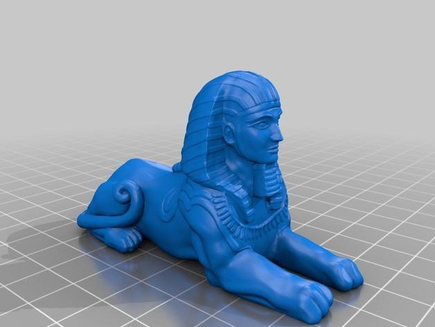 狮身人面像3D打印模型