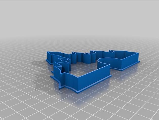 迪士尼城堡饼干模具3D打印模型