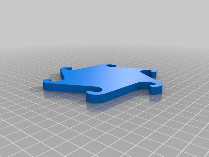 联锁杯垫3D打印模型