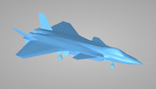 歼20隐形第五代战斗机3D打印模型