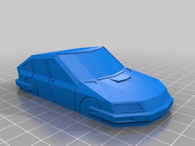赛博朋克汽车3D打印模型