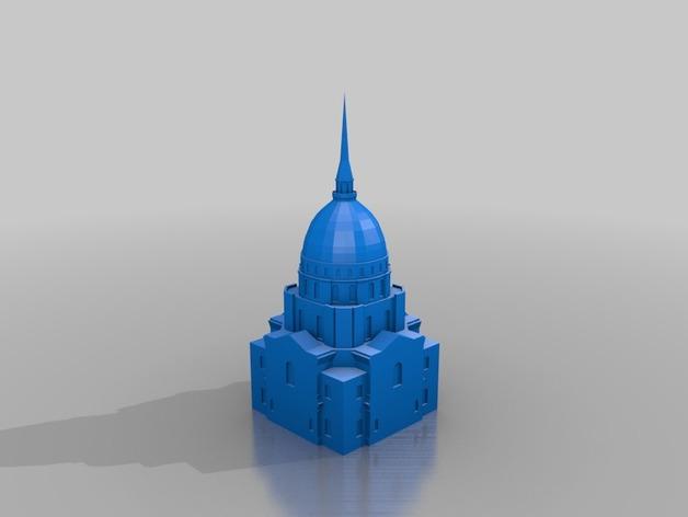 恩瓦立德新教堂3D打印模型