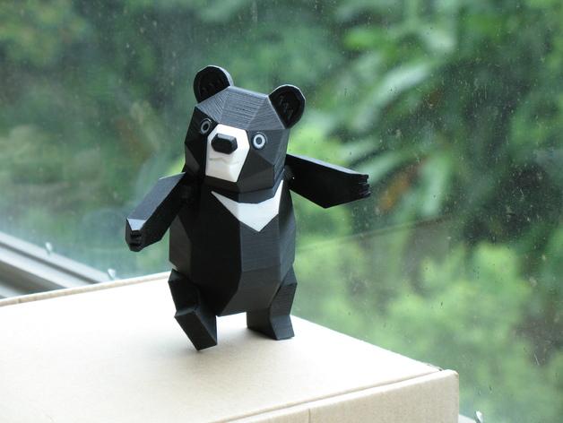 黑熊3D打印模型