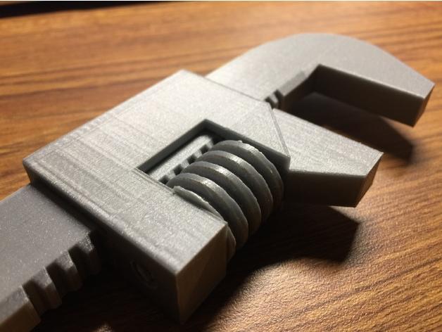 可调节扳手3D打印模型