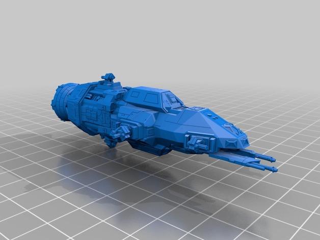 苍穹浩瀚Rocinante号飞船3D打印模型