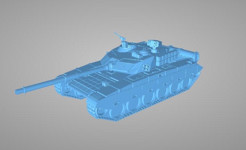 99式主战坦克3D打印模型
