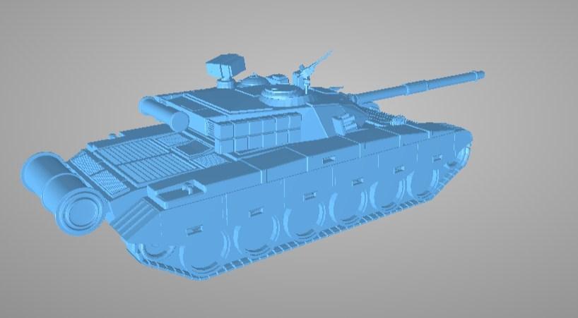 99式主战坦克3D打印模型