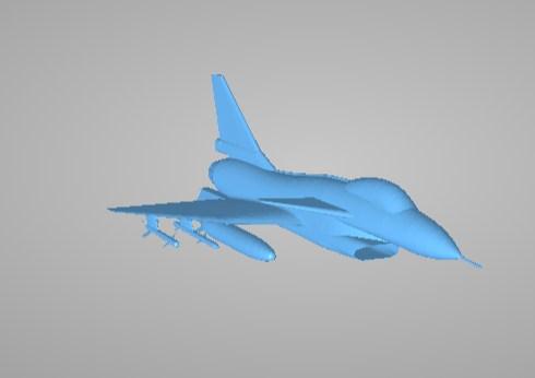 歼10战斗机3D打印模型