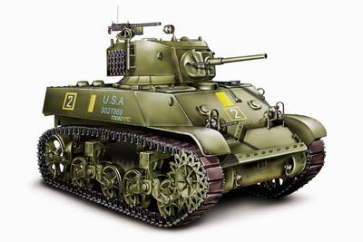 美国M3A3“斯图亚特”轻型坦克3D打印模型