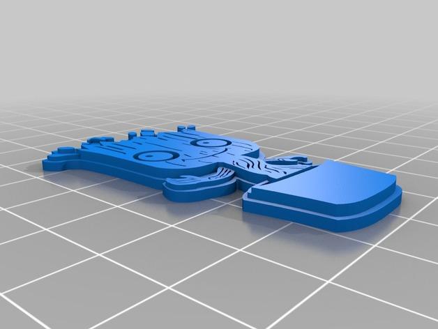 格鲁特钥匙环3D打印模型