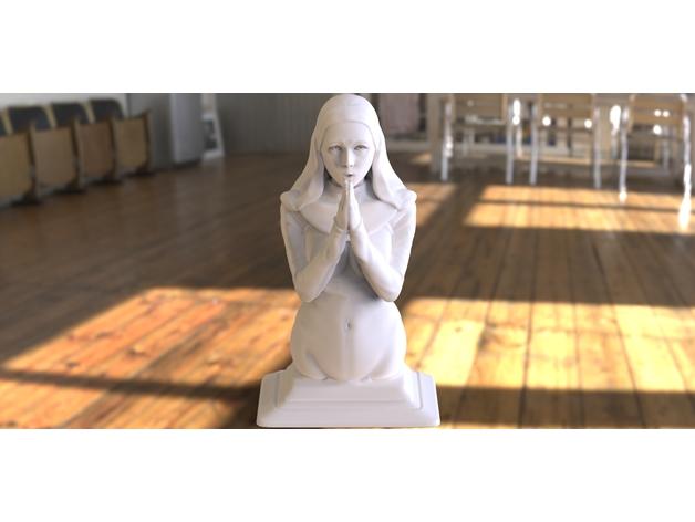修女3D打印模型