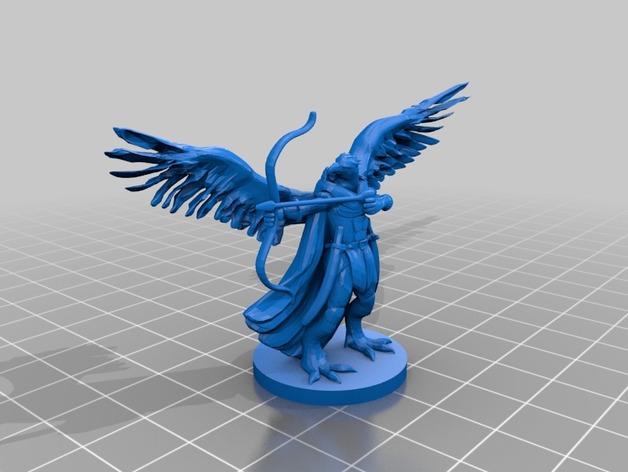 鹰人3D打印模型