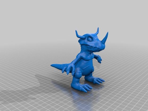 暴龙兽3D打印模型